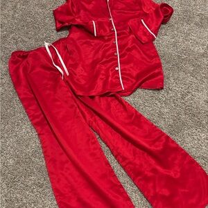 Natori red pajamas, size Small